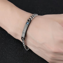Engravable His Beauty Her Beast Couple Bracelets In Titanium - CoupleSets