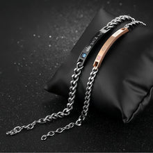 Unique Her King His Queen Matching Couples Bracelets In Titanium - CoupleSets