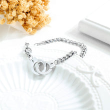 Unique Handcuffs Matching Bracelets For Couples In Titanium - CoupleSets