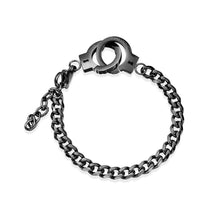 Unique Handcuffs Matching Bracelets For Couples In Titanium - CoupleSets
