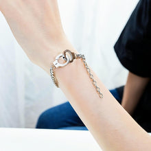 Unique Handcuffs Matching Bracelets For Couples In Titanium - CoupleSets