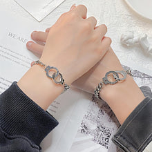 Unique Handcuffs Matching Bracelets For Couples In Titanium - CoupleSets