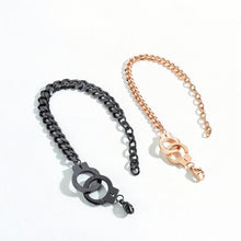 Unique Handcuffs Matching Bracelets For Couples In Titanium - CoupleSets