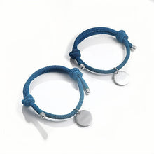 Engravable Simple Matching Charm Bracelets For Couples In Titanium - CoupleSets