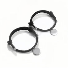 Engravable Simple Matching Charm Bracelets For Couples In Titanium - CoupleSets