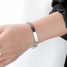 Engravable Simple Matching Bracelets For Couples In Titanium - CoupleSets