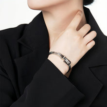 Unique Matching Belt Bracelets For Couples In Titanium - CoupleSets