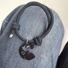 Engravable Matching Cute Cat Couple Bracelets In Titanium - CoupleSets