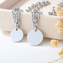 Engravable Simple Matching Charm Bracelets For Couples In Titanium - CoupleSets