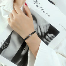 Unique Matching Infinity Charm Bracelets For Couples In Titanium - CoupleSets