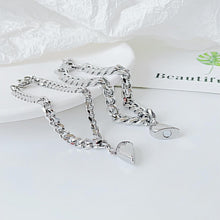 Unique Matching Heart Charm Magnetic Bracelet For Couples In Titanium - CoupleSets