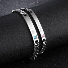 Unique Her King His Queen Matching Couple Bracelets In Titanium - CoupleSets