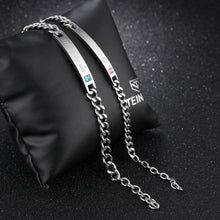 Unique Her King His Queen Matching Couple Bracelets In Titanium - CoupleSets