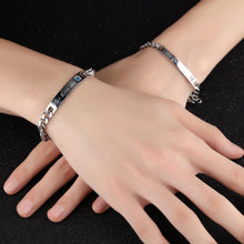 Unique Her King His Queen Matching Couple Bracelets In Titanium - CoupleSets