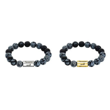 Engravable Alabaster Beads Bracelets For Couples - CoupleSets