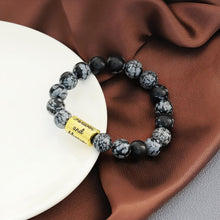 Engravable Alabaster Beads Bracelets For Couples - CoupleSets