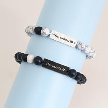 Unique His Crazy Her Weirdo Matching Couple Beaded Bracelets - CoupleSets