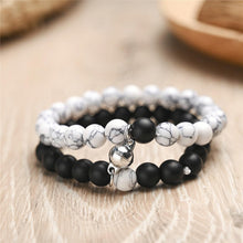 Unique Distance Beaded Magnetic Bracelets For Couples - CoupleSets