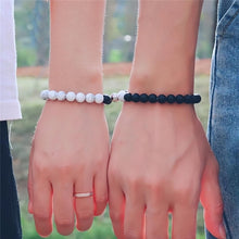 Unique Distance Beaded Magnetic Bracelets For Couples - CoupleSets