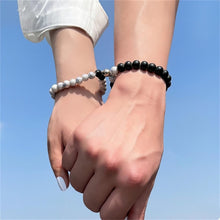 Unique Distance Beaded Magnetic Bracelets For Couples - CoupleSets