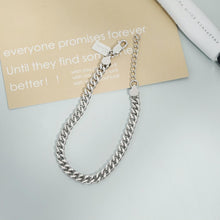 Simple Cuban Chain Bracelets For Couples In Sterling Silver - CoupleSets