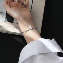 Simple Cuban Chain Bracelets For Couples In Sterling Silver - CoupleSets