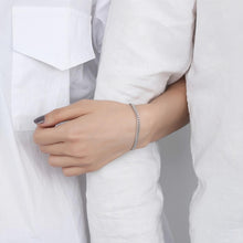 Simple Cuban Chain Bracelets For Couples In Sterling Silver - CoupleSets