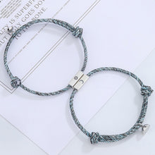 Sun And Moon Matching Charm Magnetic Bracelet For Couples In Sterling Silver - CoupleSets