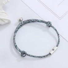 Sun And Moon Matching Charm Magnetic Bracelet For Couples In Sterling Silver - CoupleSets