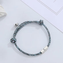 Sun And Moon Matching Charm Magnetic Bracelet For Couples In Sterling Silver - CoupleSets