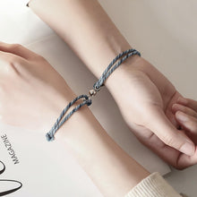 Sun And Moon Matching Charm Magnetic Bracelet For Couples In Sterling Silver - CoupleSets