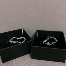 Engravable Princess And Knight Matching Couple Bracelets In Sterling Silver - CoupleSets