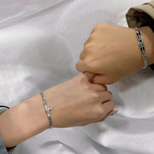 Engravable Princess And Knight Matching Couple Bracelets In Sterling Silver - CoupleSets