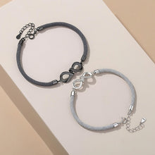Unique Infinity Charm Bracelets For Couples In Sterling Silver - CoupleSets