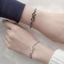 Unique Infinity Charm Bracelets For Couples In Sterling Silver - CoupleSets