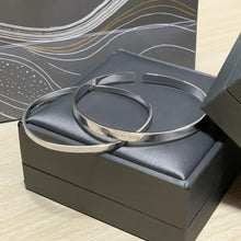 Engravable I'll Be There Matching Bangles For Couples In Sterling Silver - CoupleSets