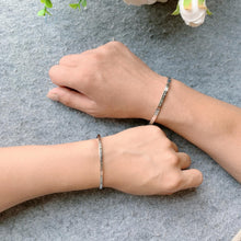 Engravable I'll Be There Matching Bangles For Couples In Sterling Silver - CoupleSets