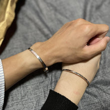 Engravable I'll Be There Matching Bangles For Couples In Sterling Silver - CoupleSets