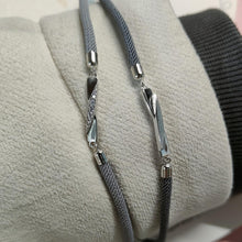 Engravable Infinity Charm Bracelets For Couples In Sterling Silver - CoupleSets