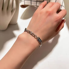 Unique Bosom Lover Matching Heart Charm Magnetic Couple Bracelets In Sterling Silver - CoupleSets