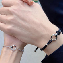 Unique Infinity Knot Matching Couple Bracelets In Sterling Silver - CoupleSets