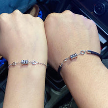 Unique Matching Couple Bracelets In Sterling Silver - CoupleSets