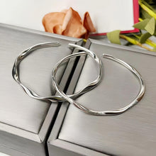 Unique Matching Infinity Couple Bangles In Sterling Silver - CoupleSets