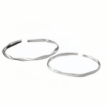Unique Matching Infinity Couple Bangles In Sterling Silver - CoupleSets