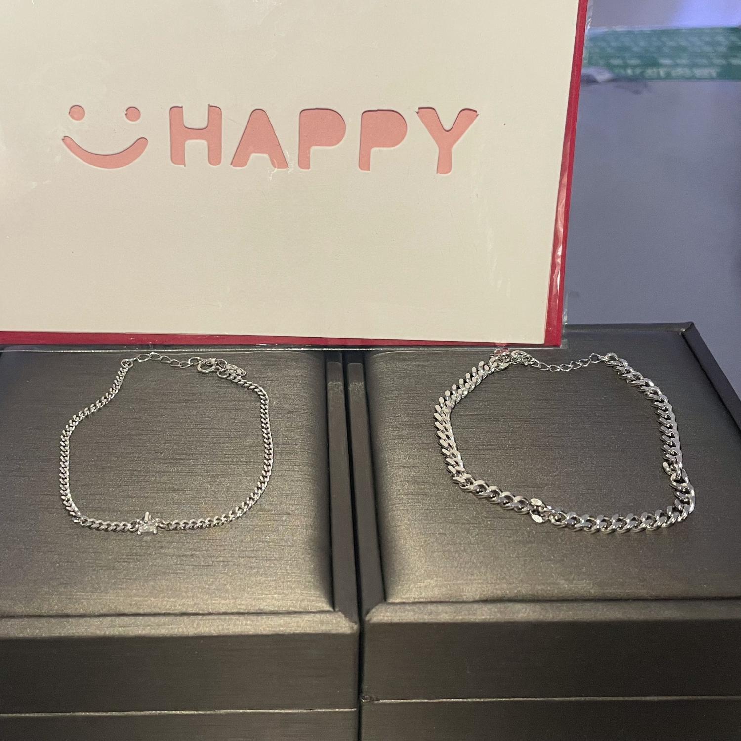Unique Matching Cuban Chain Bracelets For Couples In Sterling Silver - CoupleSets