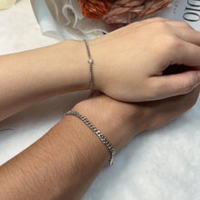 Unique Matching Cuban Chain Bracelets For Couples In Sterling Silver - CoupleSets