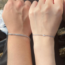 Unique Matching Cuban Chain Bracelets For Couples In Sterling Silver - CoupleSets