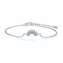 Unique Sun And Moon Matching Couple Chain Bracelets In Sterling Silver