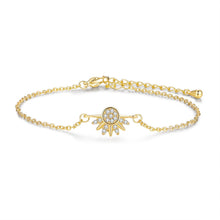 Unique Sun And Moon Matching Couple Chain Bracelets In Sterling Silver