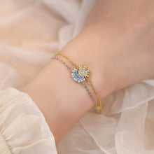 Unique Sun And Moon Matching Couple Chain Bracelets In Sterling Silver